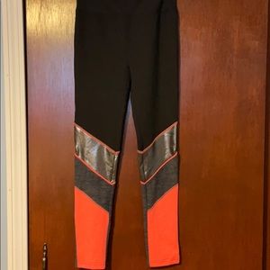 Black and pink justice leggings